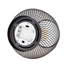 Set of 2 Medium Battery Powered Outdoor lantern, Cordless Metal Lamp with LED Edison Bulb