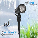 Corded Electric Warm White 120V LED Landscape and Walkway Light