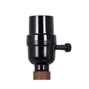 Mix and Match 11" Turn Wood Finish Accent Lamp Base, Brown