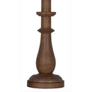Mix and Match 11" Turn Wood Finish Accent Lamp Base, Brown