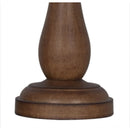 Mix and Match 11" Turn Wood Finish Accent Lamp Base, Brown